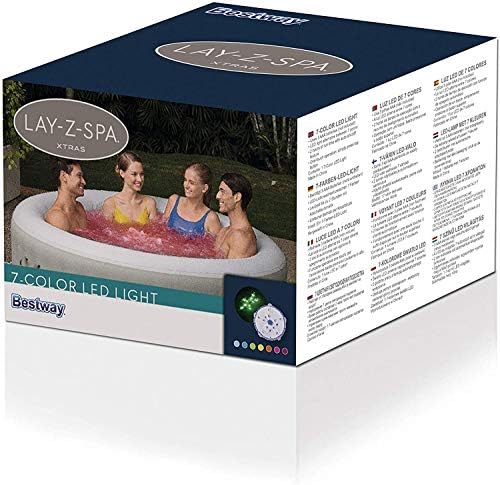 Bestway 58492 Lumière LED 7 Couleurs pour Enfant - Pool Float - Idéal pour Jardin / Pool Party - Facile à Utiliser - Dia