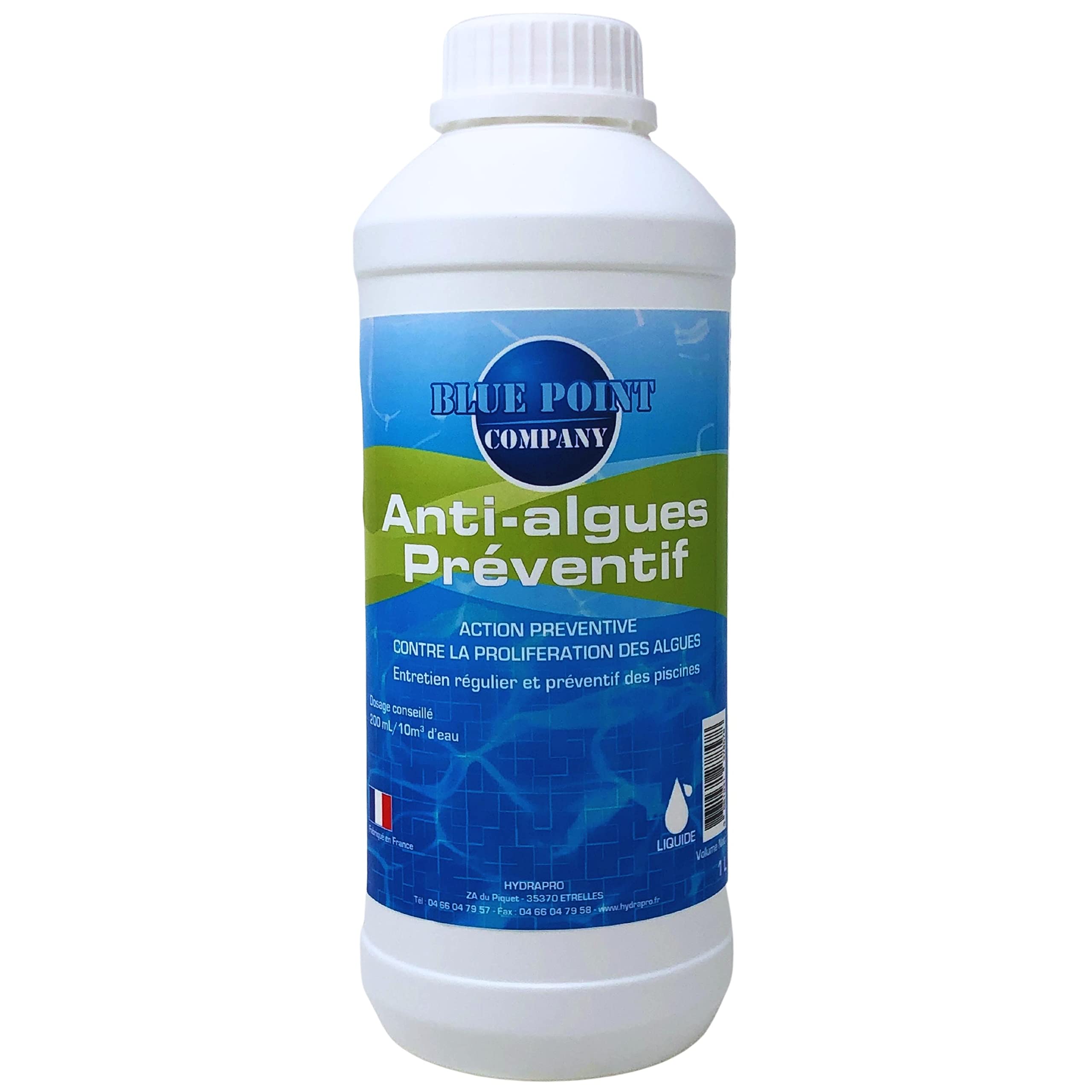 Algicide Anti-Algues Piscine rattrapage Eau Verte 1L - Traitement Double Action Anti Eau Verte/Trouble