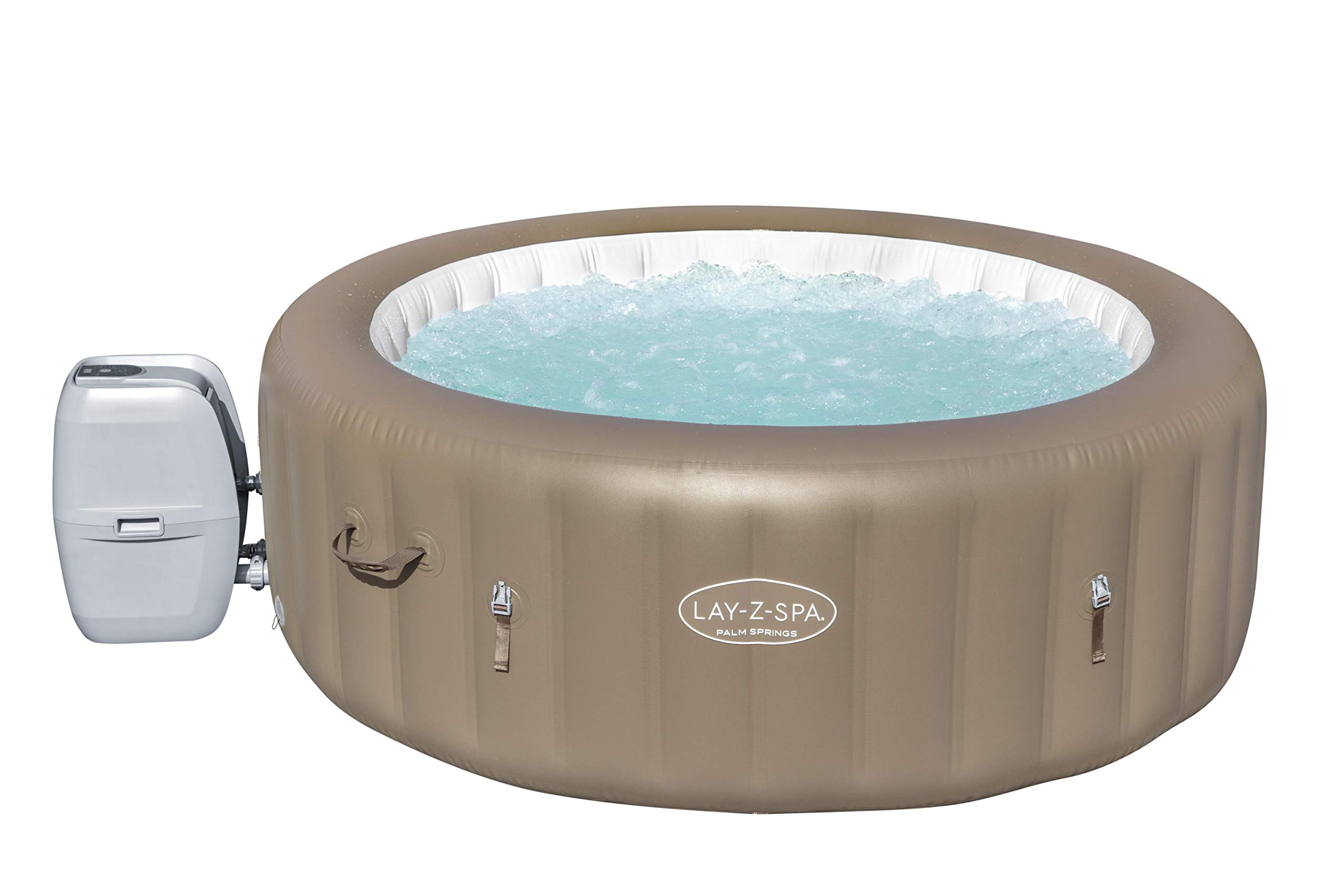 Bestway Lay-z-Spa Palm Spring Ronde Gonflable Piscine 963 L pour Familles en Extérieur en Juillet